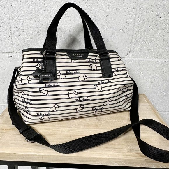 RADLEY LONDON Bags Radley London Elia Mews Striped Nylon Zip Top